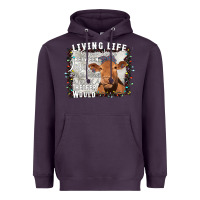 Plum Between Jesus Take The Wheel I Wish A Heifer Would Heavyweight Hoodie - Bettercallsaul