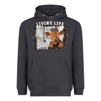Between Jesus Take The Wheel I Wish A Heifer Would Heavyweight Hoodie | Teevron
