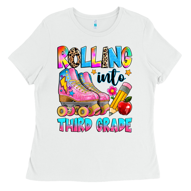 Rolling Into Third Grade Ladies Tee by texasbilliewilder | Teevron