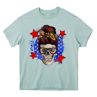 Arona American mom skull Heavy Core Tee - Zillion Design Studio