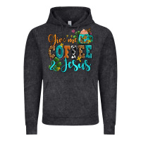 Vintage Black gıve me coffee and jesus Vintage Hoodie - AdoDesignShop