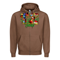 Chestnut Christmas Texas Zipper Hoodie - MaliasSmallBusiness