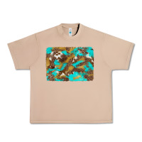 Burro western turquoise leopard and cowhide background Urban Heavy Tee - Artiststas