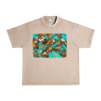 French Oak western turquoise leopard and cowhide background Urban Heavy Tee - Artiststas