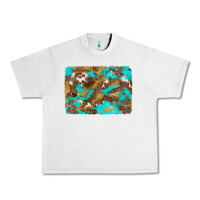 Lunar Rock western turquoise leopard and cowhide background Urban Heavy Tee - Artiststas