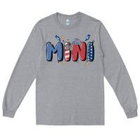 Heather Grey 4th july mini Long Sleeve Tee - MaliasSmallBusiness