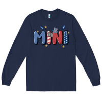 Navy 4th july mini Long Sleeve Tee - MaliasSmallBusiness