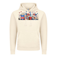 Vintage Artic 4th of july coffe cups Vintage Hoodie - RanaPortraitStore