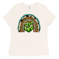 Bone western cactus rainbow Ladies Tee - Zillion Design Studio
