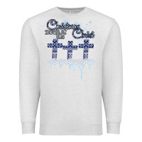 Oatmeal Heather Christmas Christ Begins With Premium Sweatshirt - Bettercallsaul