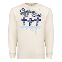 Sandshell Christmas Christ Begins With Premium Sweatshirt - Bettercallsaul