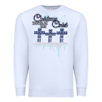 White Christmas Christ Begins With Premium Sweatshirt - Bettercallsaul