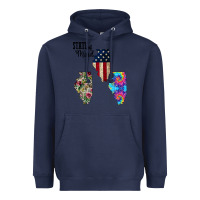 Navy Im in a Fishing State of Mind Illinois Heavyweight Hoodie - Bettercallsaul