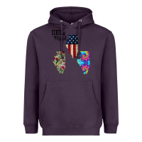 Plum Im in a Fishing State of Mind Illinois Heavyweight Hoodie - Bettercallsaul