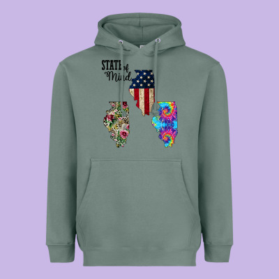 Im In A Fishing State Of Mind Illinois Heavyweight Hoodie Designed By Bettercallsaul