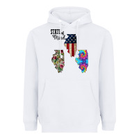 White Im in a Fishing State of Mind Illinois Heavyweight Hoodie - Bettercallsaul