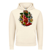 Vintage Artic Christmas Cowboy Boots Vintage Hoodie - JahusDesignShop