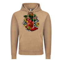 Vintage Coffee Christmas Cowboy Boots Vintage Hoodie - JahusDesignShop
