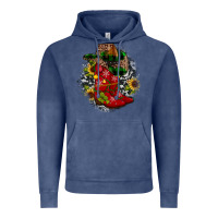 Vintage Denim Christmas Cowboy Boots Vintage Hoodie - JahusDesignShop