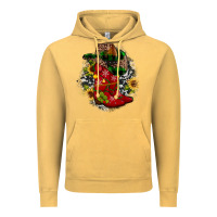 Vintage Mustard Christmas Cowboy Boots Vintage Hoodie - JahusDesignShop