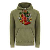 Vintage Olive Christmas Cowboy Boots Vintage Hoodie - JahusDesignShop