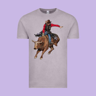 Western Cowboy Vintage Tee Designed By Adodesignshop