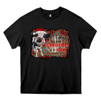Black all i want for christmas is a cow aztec Heavy Core Tee - RanaPortraitStore
