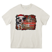 Cream all i want for christmas is a cow aztec Heavy Core Tee - RanaPortraitStore