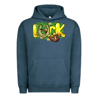 Pigment Midnight Navy Love St. Patrick's Day Urban Hoodie - HowdyJamesFarm