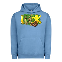 Pigment Pebble Blue Love St. Patrick's Day Urban Hoodie - HowdyJamesFarm