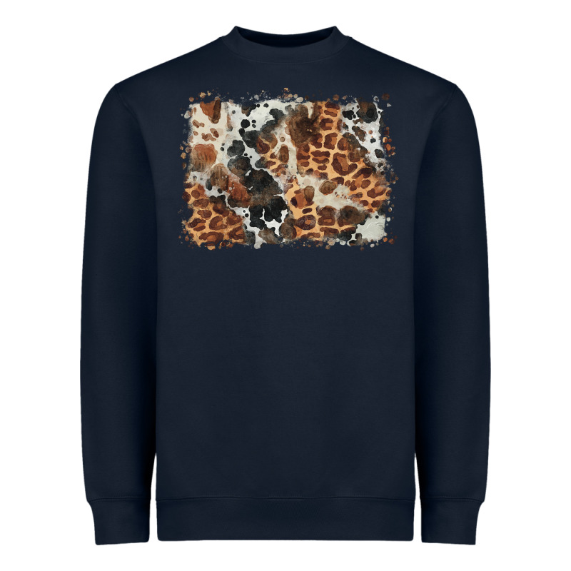 Cowhide Leopard Background Heavyweight Sweatshirt by BarkalooDesign | Teevron