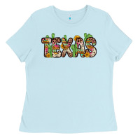 Baby Blue texas Ladies Tee - Zillion Design Studio