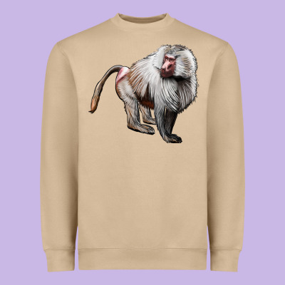 Baboon Heavyweight Sweatshirt Designed By Lillyallendesigns