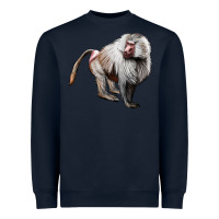 Navy baboon Heavyweight Sweatshirt - LillyAllenDesigns