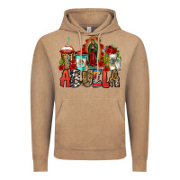 Vintage Coffee lady of guadalupe abuela coffee cups Vintage Hoodie - Jasminsmagicworld