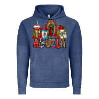 Vintage Denim lady of guadalupe abuela coffee cups Vintage Hoodie - Jasminsmagicworld