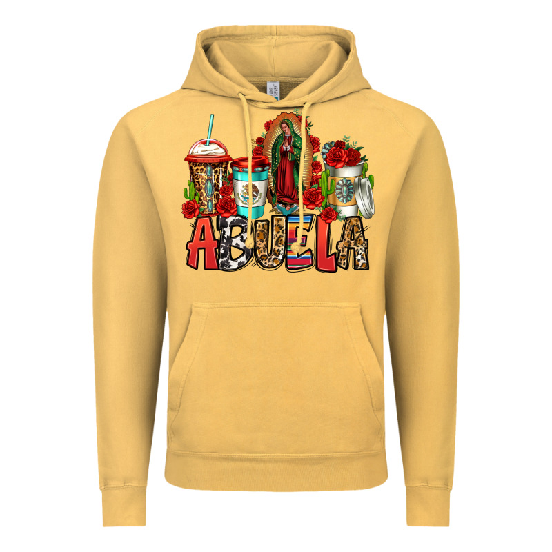 Lady Of Guadalupe Abuela Coffee Cups Vintage Hoodie by Jasminsmagicworld | Teevron