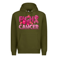 Army Green fight cancer Premium Hoodie - NancyCooperArtShop