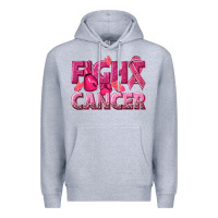 Heather Grey fight cancer Premium Hoodie - NancyCooperArtShop
