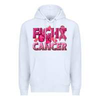 White fight cancer Premium Hoodie - NancyCooperArtShop