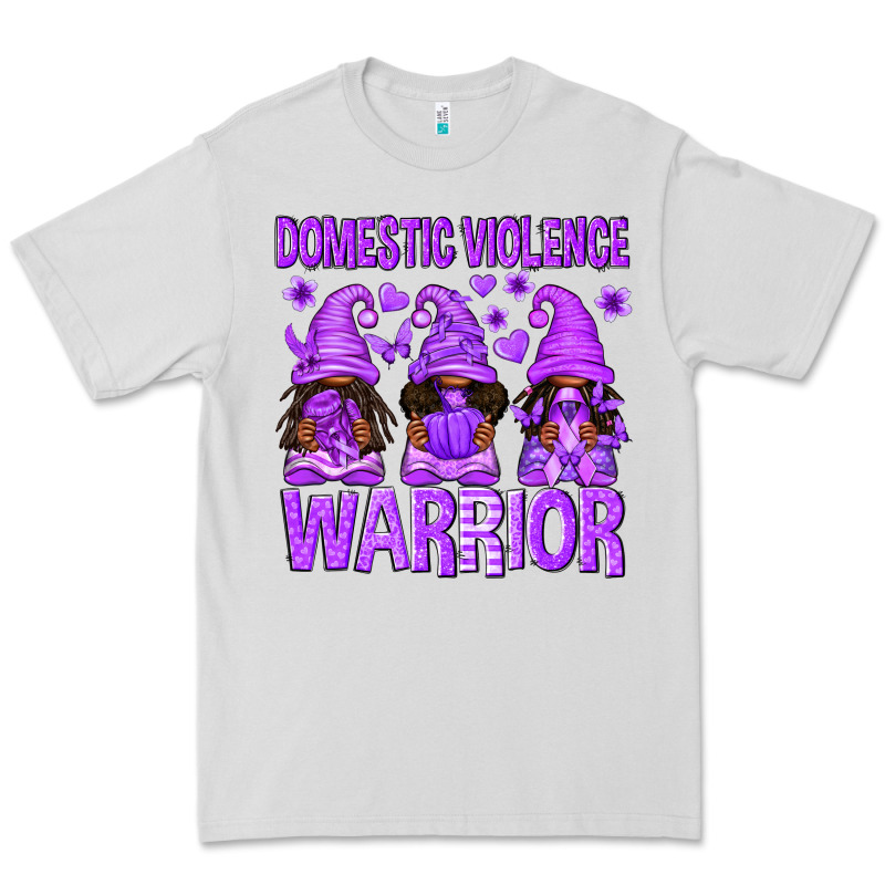 Domestic Violence Warrior Afro Gnomes Premium Tee by texasbilliewilder | Teevron