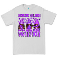Dove Grey Domestic Violence Warrior Afro Gnomes Premium Tee - texasbilliewilder