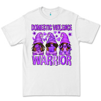 White Domestic Violence Warrior Afro Gnomes Premium Tee - texasbilliewilder