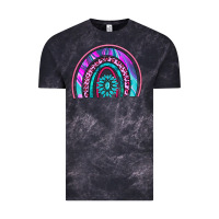 Cloud Black rainbow and gemstone Vintage Tee - AdoDesignShop