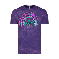 Cloud Purple rainbow and gemstone Vintage Tee - AdoDesignShop