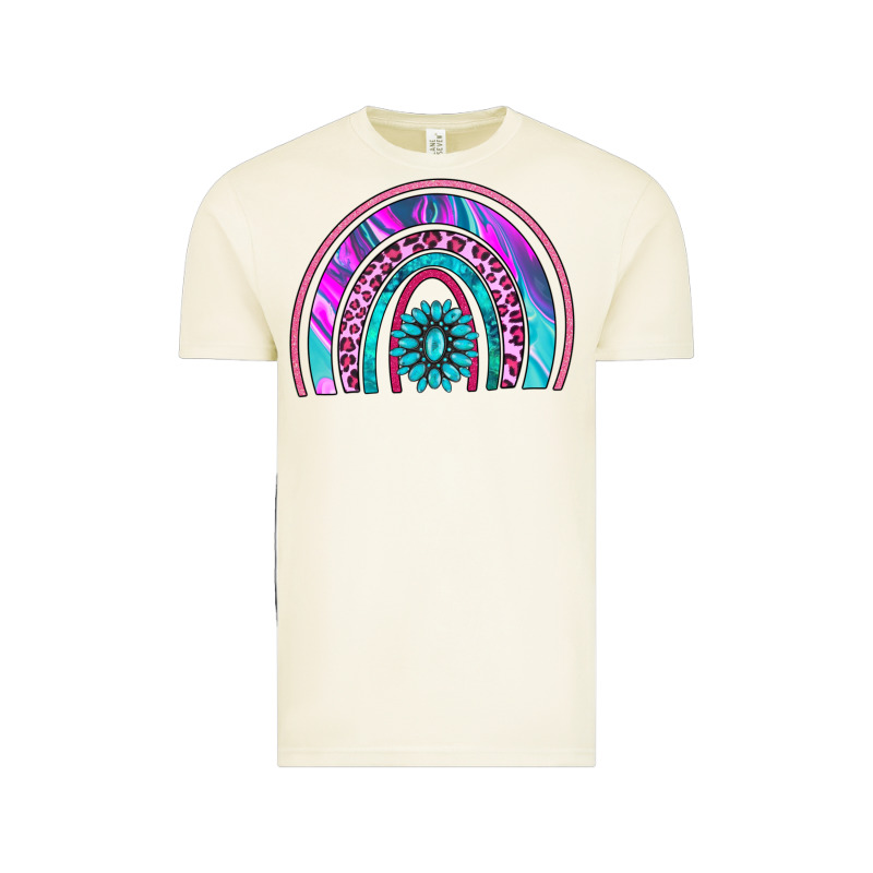 Rainbow And Gemstone Vintage Tee by AdoDesignShop | Teevron