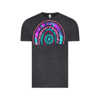Vintage Black rainbow and gemstone Vintage Tee - AdoDesignShop
