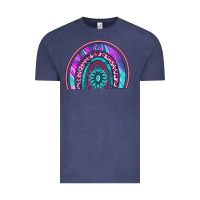 Vintage Denim rainbow and gemstone Vintage Tee - AdoDesignShop