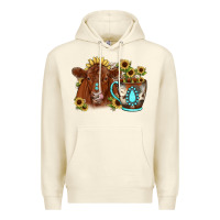 Sandshell sunflower coffee cup red angus gemstone Premium Hoodie - JahusDesignShop