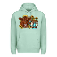 Seafoam sunflower coffee cup red angus gemstone Premium Hoodie - JahusDesignShop